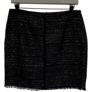Trina Turk Black Shimmer Mini Short Skirt